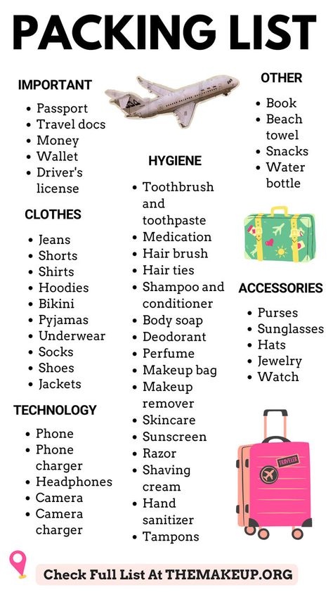 Packing list for vacation: Your ultimate packing checklist & packing tips for travel Immigration Packing List, 2 Day Vacation Packing List, Work Travel Tips, What To Pack For Mountain Vacation, Summer Packing List 1 Month, Tips For Packing For Vacation, Vacation Must Haves Packing Lists, Packing List For Winter Vacation, Cancun Vacation Packing List