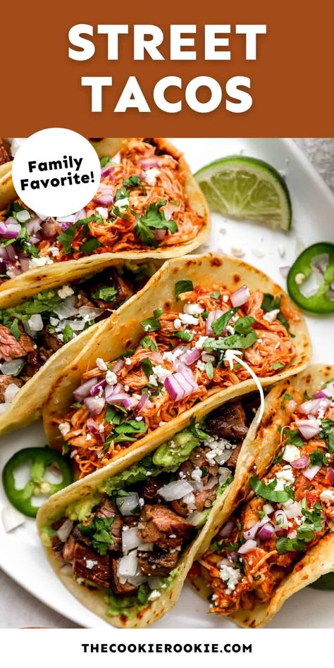 Authentic Street Tacos Recipe, Easy Street Tacos, Street Tacos Recipe Chicken, Chicken Street Tacos Recipe, Tacos Street, Mexican Street Tacos, Street Tacos Recipe, Chicken Street Tacos, Chicken Tacos Recipe Easy