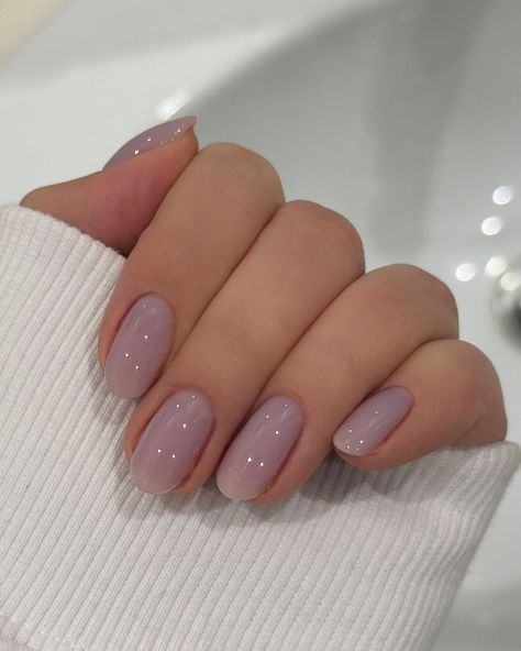 Light Mauve Nails, Trending Nail Colors, Fresh Nails, Sheer Nails, Sunny Disposition, Nail Color Trends, Hello Nails, Lavender Nails, Edgy Nails