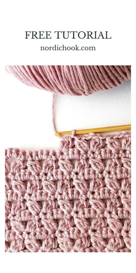 This free crochet tutorial shows how to make the cherry blossom stitch step-by-step. It includes detailed photo instructions. This beautiful crochet stitch is a repeat of four rows. The texture of this stitch is beautiful! Crochet Unusual Stitches, Flower Stitch Crochet Blanket, Crochet Flower Stitch Diagram, Cherry Blossom Crochet Blanket, Japanese Crochet Stitches, Crochet Stitches That Work Up Fast, Flower Crochet Stitches, Crochet Stitches That Look Like Knitting, Fancy Crochet Stitches