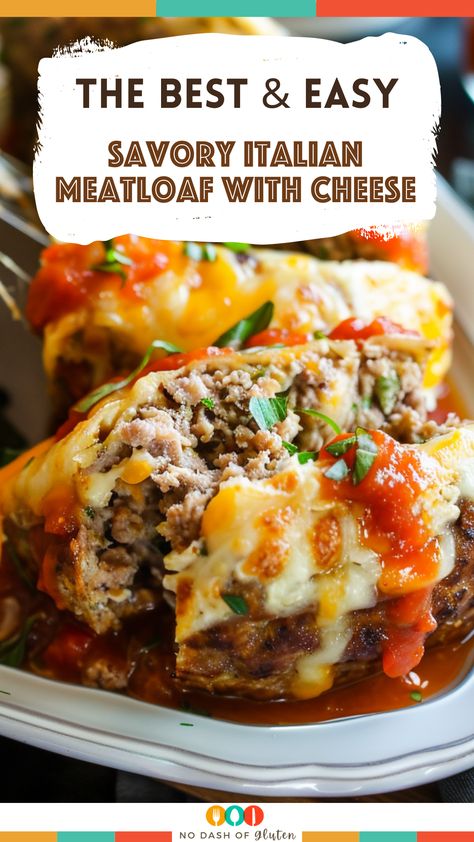 Savory Italian Meatloaf with Cheese Best Italian Meatloaf, Meatloaf With Cheese, Best Spaghetti Recipe, Gluten Free Holiday Recipes, Lean Meats, Italian Meatloaf, Gluten Free Sides, Italian Herbs, Spaghetti Recipes