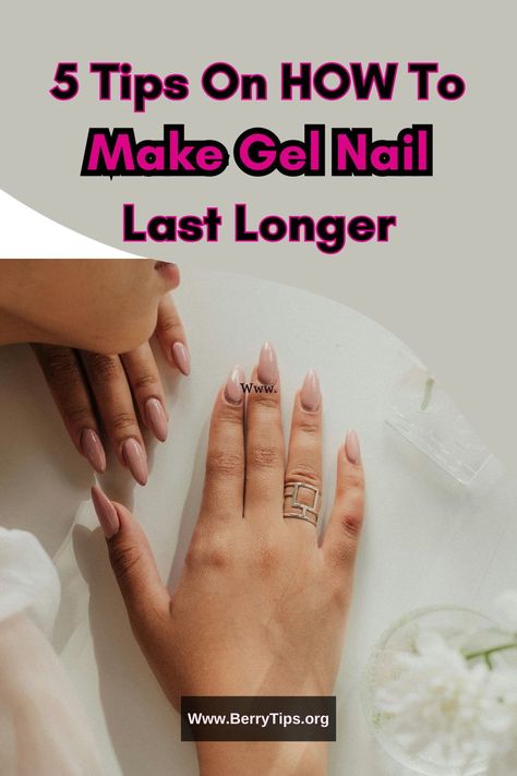 Gel nails can last up to two to four weeks with proper application and care. Factors such as nail growth rate, daily activities, and the type of gel polish can affect how long your gel nails last.a #GelNailArt #GelNailIdeas #GelNailArt #GelNails How To Make Gel Nail Polish Last Longer, Gel Nail Tips And Tricks, Gel X Nails At Home, Korean Beauty Tips, Types Of Manicures, Gel Nails At Home, Long Lasting Nail Polish, Overnight Beauty, Gel Acrylic Nails