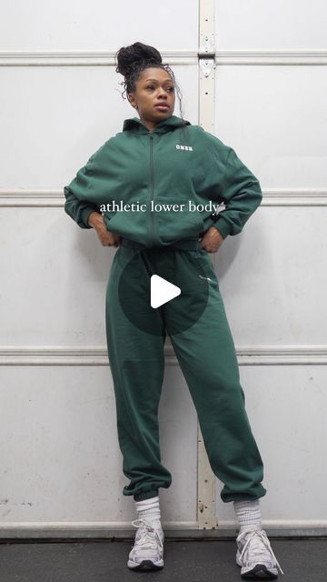 Destany on Instagram: "athletic lower body workout!

power & strength focused movements. prepped with some dynamic movements, ankle mobility and plyometrics. let’s work! 

outfit: @oneractive 
im still obsessed with this racing green. small in both top and bottom. sweat shirt (M) sweat pants (small/long). link in bio to shop!!🛍️🔗

#strengthandconditioning #strengthtraining #athletictraining #legdayworkout #lowerbodyworkout #fitnessmotivation #fitbydes" Ankle Mobility, Leg Day Workouts, Athletic Training, Racing Green, Lower Body Workout, Sweat Pants, Body Workout, Lower Body, Diet Tips