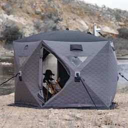 Checkout - Shop Cap-it Base Camp Tent, Ice Fishing Tent, Sauna Tent, Teardrop Camping, Camping Gear Survival, Off Grid Survival, Winter Tent, Portable Sauna, Portable Shelter