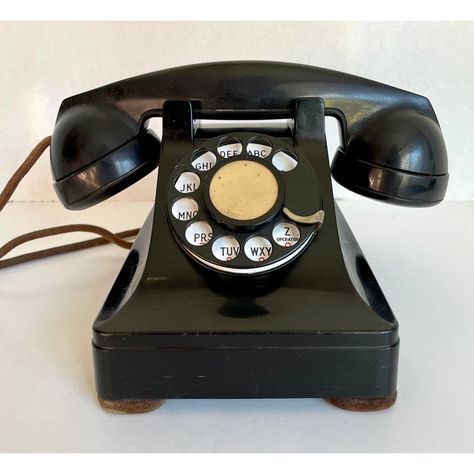 Vintage Homemaker, Black Telephone, Rotary Dial Phone, Estate Planning Checklist, Antique Phone, Antique Telephone, Office Romance, Wall Phone, Rotary Phone