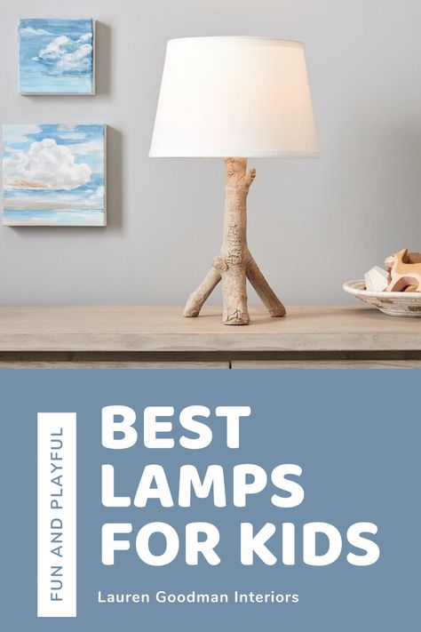 I love designing kid's rooms because they're so fun and playful! These are some of my favorite lamps to use in girl's bedrooms, boy's bedrooms, playrooms, and kid's desks. #lampsforkids #playroomlighting #kidsbedroomlamps Lamps For Toddler Room, Playroom Lighting, Kids Room Lamp, Railroad Crossing, Creative Lamps, Toddler Boys Room, Side Lamps, Kid Desk, Kid's Bedroom