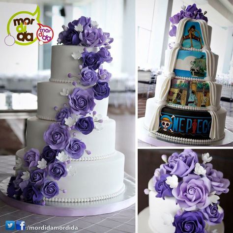 One Piece Anime Themed Wedding, One Piece Anime Wedding Ideas, One Piece Wedding Cake, Anime Wedding Cake Toppers, One Piece Wedding Anime Theme, One Piece Wedding Theme, One Piece Themed Wedding, Wedding Cake Anime, One Piece Wedding Anime