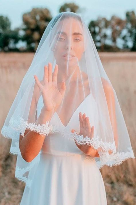 Tender Face Cover Waltz Length Veil With Lace Check more at https://buzgru.com/tender-face-cover-waltz-length-veil-with-lace/ Face Covering Veil, Sophisticated Haircut, Waltz Length Veil, Wedding Veil Styles, Veil With Lace, Veil Styles, Trendy Wedding Dresses, Veil Brides, Face Covering