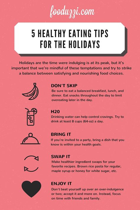 5 Healthy Eating Tips for the Holidays: These tips will help you enjoy this special time of year while still keeping your health goals in mind! Gluten free, vegan, and vegetarian recipes linked! || fooduzzi.com recipes Happy Pregnancy, Control Cravings, Eat Snacks, Holiday Eating, Eating Tips, Healthy Holidays, Health Breakfast, Healthy Babies, Healthy Eating Tips