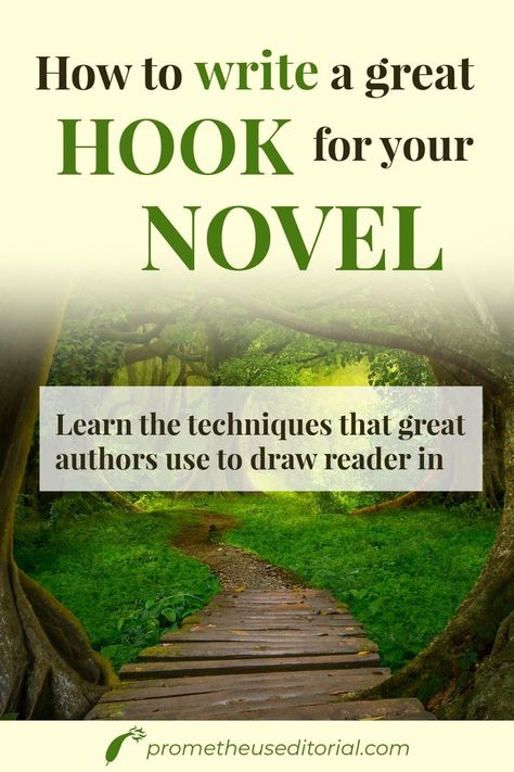 How to write a great hook for your novel: learn the techniques that great authors use to draw readers in Novel Opening Ideas, Writing Tutorial, Writing Mistakes, Writing Hooks, Writing Outline, Write A Novel, Writing Genres, Parts Of A Book, Book Cover Page