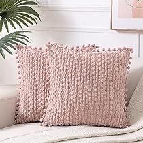 Blush Cushions, Modern Farmhouse Home Decor, Farmhouse Boho, Garden Pillows, Soft Cute, Stripes Texture, 20x20 Pillow Covers, Boho Home Decor, Decorative Throw Pillow Covers