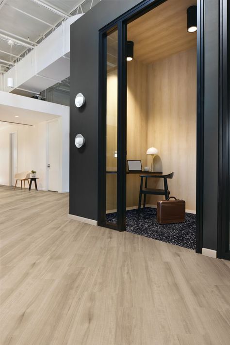 Commercial Lvt Flooring, Sustainable Flooring, Neutral Flooring, Lvt Flooring, Resilient Flooring, Transitional Living Rooms, Luxury Vinyl Tile, Commercial Interior Design, Vinyl Tile