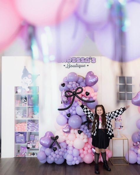 Hello Kitty dreams and Kuromi schemes—together, they're unstoppable! 💖😈 #SanrioFriends #BestOfBoth 🛍️ https://i.mtr.cool/iysapoeotn for DIY kits, balloon artist education and more. 🎈 Balloon colors are tagged and available for purchase online or local. 📍 3855 Walnut Blvd in Brentwood Tue.-Fri. 11am-4pm | Sat. 9am-12pm Kuromi Balloon Garland, Kuromi Balloon, Kuromi Birthday, Balloon Colors, Balloon Artist, Balloon Garland, Diy Kits, Birthday Ideas, Hello Kitty