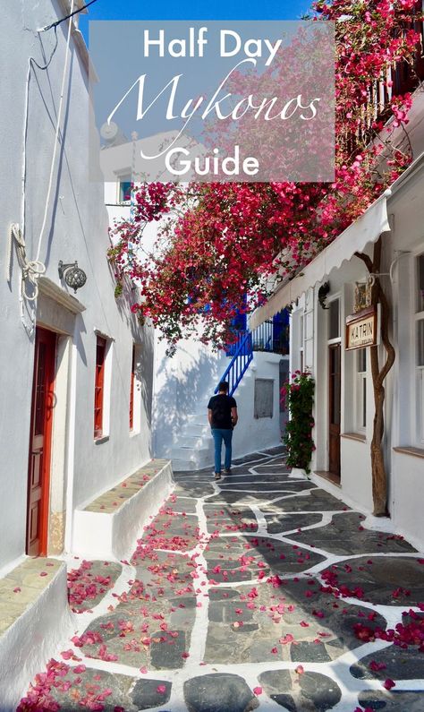 Half-Day in the Stunning Mykonos, Greece - A Happy Passport #mykonos #greece #travel Greek Isles Cruise, Greece Cruise, Cruise Italy, Mykonos Town, Mykonos Island, Mediterranean Cruise, Venice Travel, Greece Islands, Mykonos Greece