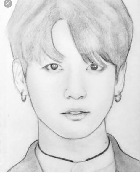 Jungkook Drawing, Easy Love Drawings, Girl Drawing Sketches, Kpop Drawings, Easy Drawings Sketches, Art Drawings Sketches Creative, Bts Drawings, Dessin Adorable, Drawing Images