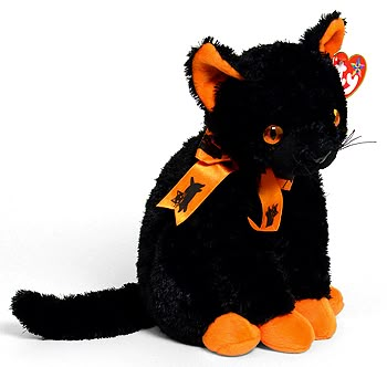 Cat Reference, Beanie Buddies, A Black Cat, Kawaii Plushies, Halloween Animals, Cute Stuffed Animals, Cute Cats And Dogs, Cute Plush, Ty Beanie