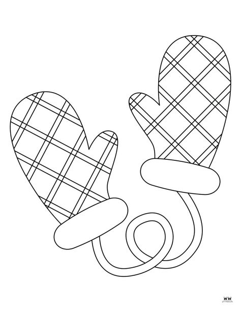 Choose from a variety of mitten coloring pages and templates for hours of holiday fun! All pages can be printed from home and are 100% FREE. Winter Printables Free, Mittens Template, Ornament Coloring, Snowflake Coloring Pages, Seasons Worksheets, Winter Printables, Snowman Coloring Pages, Printable Snowman, Mittens Pattern