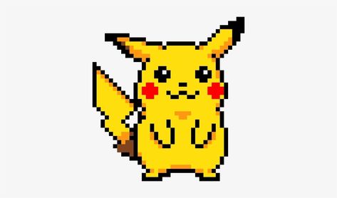 Pixel Art Pokemon Pikachu, Pixel Art Pikachu, Pikachu Png, Pikachu Pixel, Yellow Pokemon, Pixel Art Pokemon, 1 Pixel, Art Pokemon, Pikachu Art