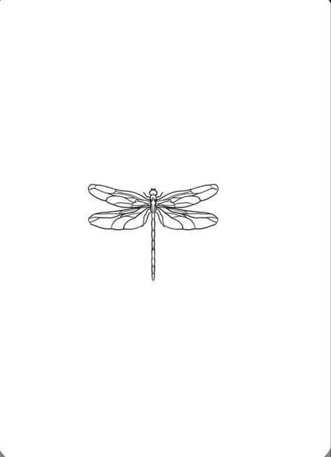 Dragon Fly Simple Tattoo, Dragonfly Tattoo Thick Lines, Mini Dragon Fly Tattoo, Dragonfly Design Tattoo, Fine Line Dragonfly Tattoo Design, Dainty Dragon Fly Tattoo, Dragon Fly Line Tattoo, Simple Dragonfly Tattoo Design, Minimalistic Dragonfly Tattoo