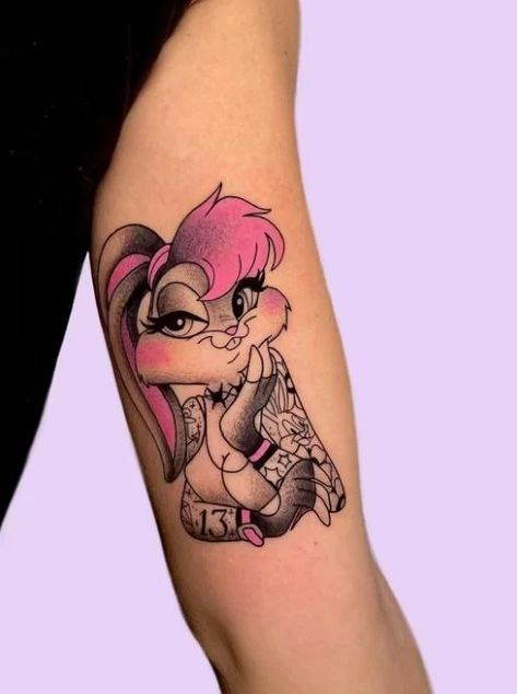 26 Coolest Looney Tunes Tattoo Designs and Ideas - NSF - Magazine Looney Tunes Tattoo, Aztec Tattoos Sleeve, Aztec Tattoos, S Tattoos, Create A Tattoo, Blue Rose Tattoos, Tattoos Sleeve, Lion Head Tattoos, Chicano Style Tattoo