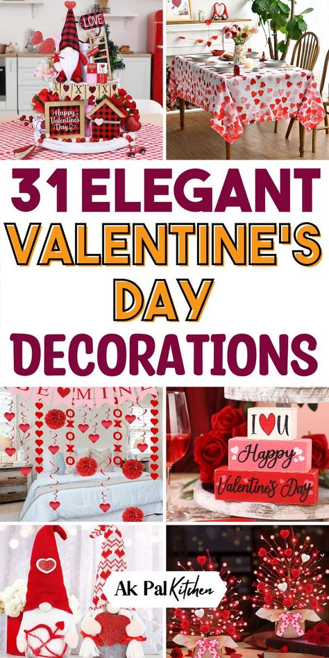 Valentines Day decorations are all about love and warmth. Discover budget-friendly Valentine’s Day decor ideas for every corner of your home, from window to mantel. Add charm with heart-shaped decorations, DIY Valentine’s crafts, and unique table settings. Transform your space with Valentine’s Day wall art or romantic centerpieces. Whether it’s for kids or a romantic night in, these Valentine’s decorating ideas will make your celebration unforgettable! Wooden Heart Valentine Craft, Valentine’s Day Banquet Decorations, Valentine Cubicle Decorations, Valentines Centerpieces Table, Valentine Centerpieces Elegant, Valentines Vignettes, Valentine Day Centerpieces, Diy Valentine Decor Ideas, Valentine Window Display Ideas