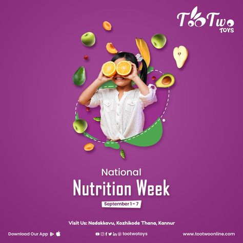 National Nutrition Week Creative Ads, National Nutrition Week, Marriage Hall, Function Hall, Creative Interior, Creative Interior Design, A Balanced Diet, September 1, Nutrition Plans