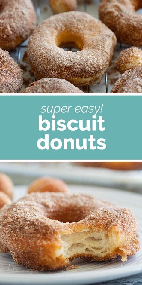 You won’t believe how fast, easy, and delicious these Biscuit Donuts are! You are only a few ingredients away from homemade donuts that taste like they are made from scratch. Beef Burrito Recipe, Biscuit Donuts, Creamy Chicken Tortilla Soup, Almond Smoothie, Best Homemade Pizza, Donuts Recipe, Biscuits Easy, Bread Appetizers, Homemade Donuts