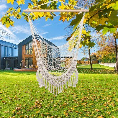 Rope Hammock Chair, Hanging Rope Chair, Air Chair, Backyard Hammock, Rope Chair, Rope Hammock, Swing Chair Outdoor, Going Camping, Porch Garden