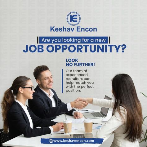 Look no further! Our team of experienced recruiters can help match you with the perfect position. #Job #Recruitment #Hiring #Jobplacement #Latestjobs #Overseasrecruitment #Recruiter #Keshavencon #Vadodara #India #newjobs #Vacancy #Engineers #Engineering #recruiting #career #employment #jobseekers #jobvacancy #jobopening #nowhiring #staffing Job Consultancy Poster, Job Opportunity Poster, New Job Opportunity, Looking For A New Job, Job Poster, Digital Advertising Design, Job Opportunity, Egyptian Beauty, Job Seeking