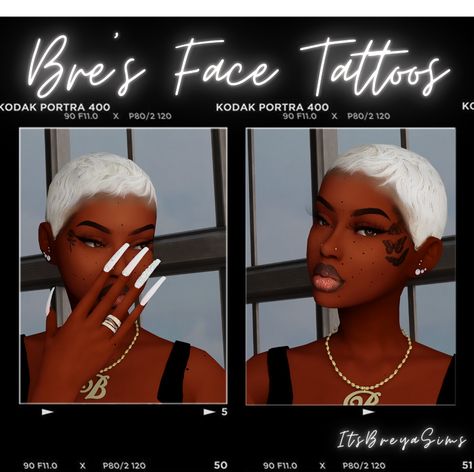 Sims Tattoo, Sims Finds, Sims 4 Piercings, Sims 4 Tattoos, Sims 4 Traits, The Sims 4 Skin, Face Details, Play Sims 4, Pelo Sims