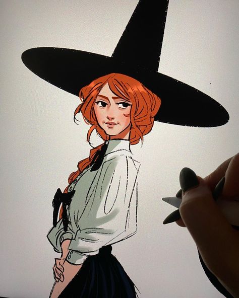 Fairytale Character Design, Cute Witch Drawing, Witch Pose, Witch Sketch, Sweeney Boo, Witch Drawing, Honey Boo Boo, Fairy Tale Characters, Comic Drawing