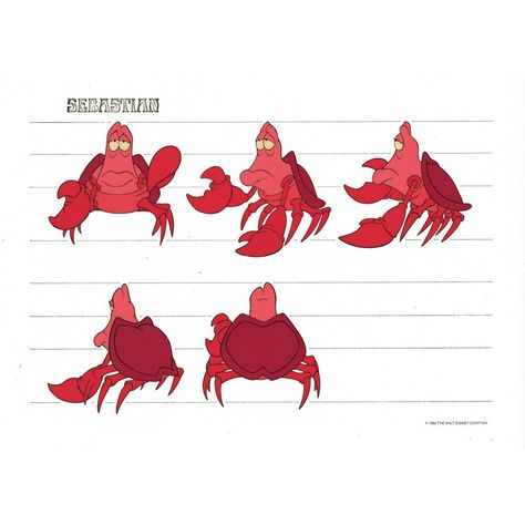 Character Turnarounds, Illustration Expressions, Archive Library, Conceptual Sketches, Character Turnaround, Crab Art, Library Reference, Animation Drawing, Walt Disney Characters