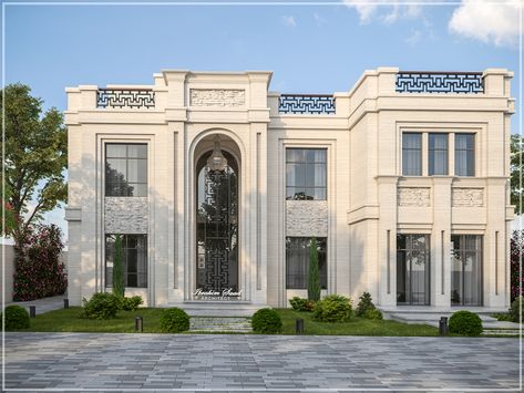 Classic Building Facade, Neo Classic Villa, Classic Villa Exterior, New Classic Villa, Neoclassical Villa, Villa Classic, Classical Facade, Villa Exterior Design, New Classical Architecture