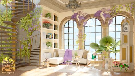 Encanto Rooms Concept Art, Princess Bedroom Concept Art, Fantasy Princess Bedroom Concept Art, Japanese Mansion Traditional Anime, Room References, Fairy House Interior Illustration, Landscape Reference, Apartment Floor Plan, Background Art