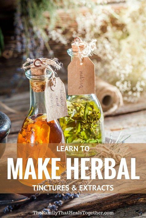 Make Herbal Tinctures and Extracts: The Simple, Frugal Solution for Every Ailment! | The Family That Heals Together Coconut Health Benefits, Herbal Tinctures, Benefits Of Coconut Oil, Diy Remedies, Cold Home Remedies, Herbal Extracts, Natural Health Remedies, Natural Home Remedies, Natural Home