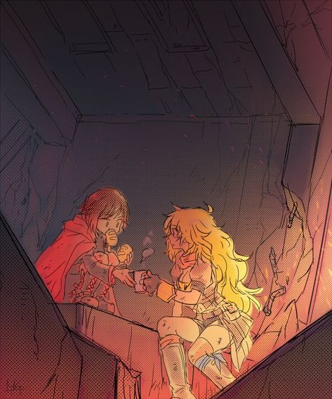 Yang And Ruby, Ruby And Yang, Rwby Bumblebee, Rwby Red, Red Like Roses, Rwby Ships, Rwby Characters, Team Rwby, Sisters Art