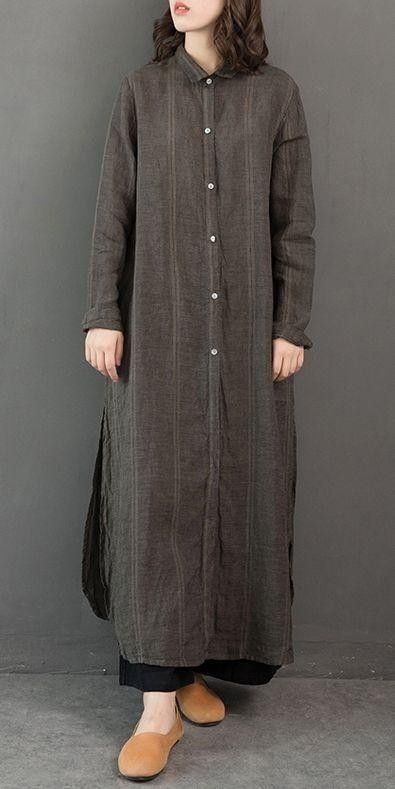 Trendy Womens Fashion, Long Shirt Women, Loose Shirt Dress, Womens Fashion Casual Chic, Mode Kimono, Striped Linen Shirt, Estilo Hippie, Casual Shirt Women, Muslim Fashion Dress