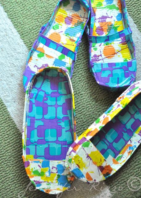 Duct Tape Shoes, Duct Tape Jewelry, Cheap Kids Shoes, Fabric Art Diy, Sewing Machines Best, Moccasin Pattern, Kwik Sew Patterns, Tape Projects, Duct Tape Crafts