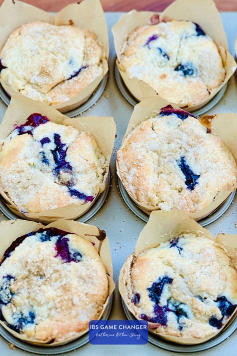 20 Minutes prep • 25 Minutes cook • Low FODMAP • Gluten-free • Makes 12 • Mother’s Day always calls for something special. So this year for Mother’s Day I decided Blueberry Cheesecake Muffins would be just the thing!   #ibsgamechanger #lowfodmapdiet #fodmap #lowfodmap #fodmapfriendly #glutenfree #glutenfreerecipes #glutenfreelife #muffins Low Fodmap Blueberry Muffins, Low Fodmap Muffins, Fodmap Muffins, Blueberry Cheesecake Muffins, Fodmap Recipes Dinner, Low Fodmap Recipes Dinner, Rich Cheesecake, Cheesecake Muffins, Ibs Recipes