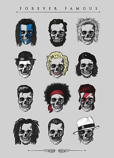 Legends through time… / Its amazing how you can tell who someone is just from their hair style and/or accessories. • Millions of unique designs by independent artists. Find your thing. Famous Pop Art, Skull Artwork, Rock N’roll, Tattoo Flash Art, Poster Art Print, Flash Art, Skull Tattoos, Cool Art Drawings, Hendrix