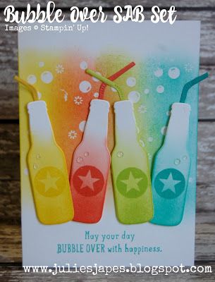 Bubble Bottle, Kids Birthday Cards, Marianne Design, Pop Bottles, Masculine Cards, Fathers Day Cards, Drinking Beer, Stamping Up, The Craft