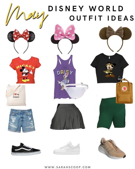 What to Wear to Disney World in May - Sarah Scoop Disney World Outfit Summer, Disney Bound Outfits Summer, Outfits To Wear To Disney World, Outfits To Wear To Disney, Outfits Layers, Disney Outfits Summer, Universal Outfits, Disney World Outfits Summer, Wear To Disney World