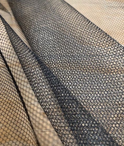 58/60" Black Hard Net Crinoline Fabric Per Yard 100% Polyester Crinoline Fabric, Burlap Napkins, Colored Burlap, Lame Fabric, Lace Bag, Monks Cloth, Burlap Bags, Jute Tote Bags, Ticking Fabric