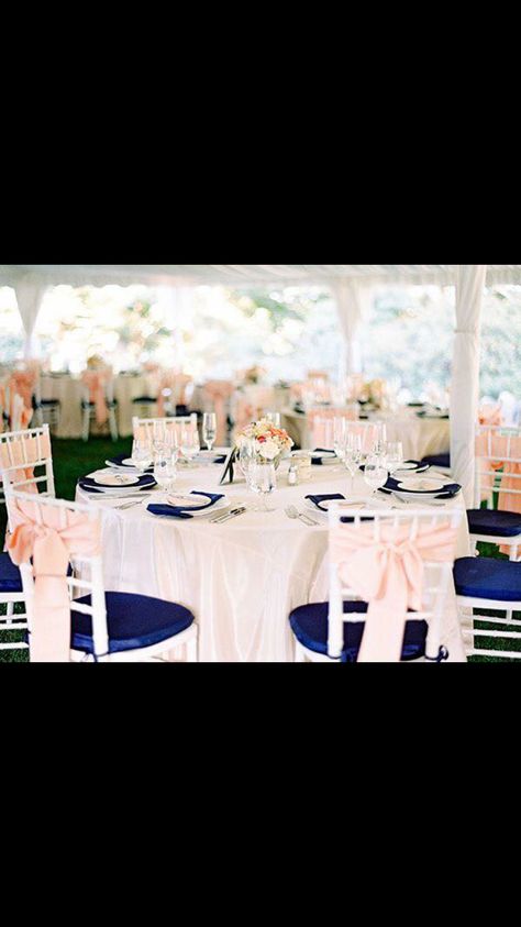 Navy Blue And Pink Wedding, Blush Color Scheme, Blue And Pink Wedding, Navy Blush Weddings, Blush Wedding Centerpieces, Beach Wedding Coral, Blue And Blush Wedding, Rustic Glam Wedding, Navy Blue And Pink