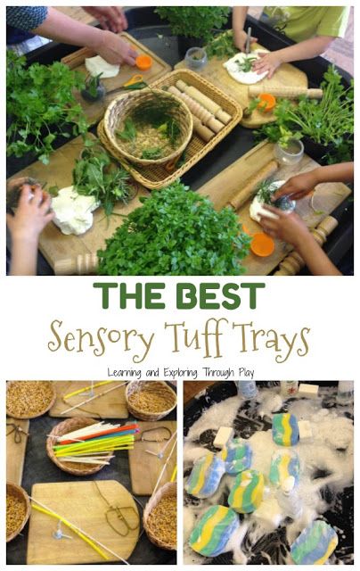 Sensory Tuff Trays for Preschool and Early Years Curiosity Approach Eyfs, Tuff Tray Ideas Toddlers, Playgroup Activities, Curiosity Approach, Sensory Tubs, Tuff Spot, Continuous Provision, Eyfs Activities, Nursery Activities