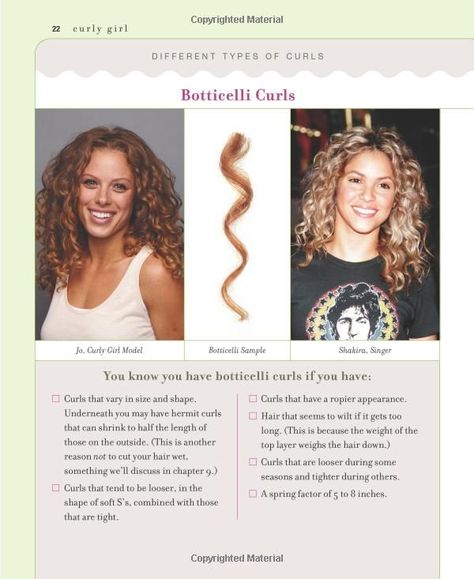 Dream curls - I wish my hair would look like this! Botticelli Curls, Lorraine Massey, Shakira Hair, Curly Tips, Different Types Of Curls, Seasonal Affective, Curly Hair Problems, Curly Girl Method, Curly Hair Routine