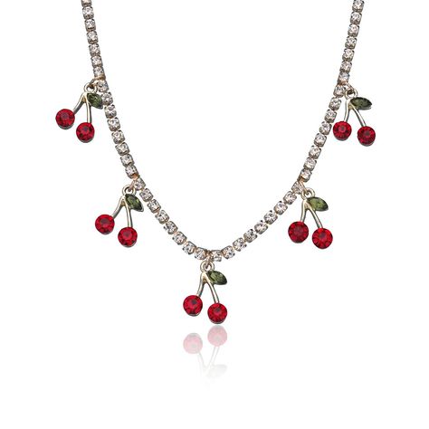 PRICES MAY VARY. 1. Stunning Design: Our Cherry Fruit Necklace features a captivating design that showcases the beauty of cherries. With its vibrant red crystal cherry pendant, this necklace is a perfect accessory for women who love cute and trendy jewelry. 2. High-Quality Materials: Crafted with meticulous attention to detail, our Cherry Fruit Necklace is made from premium materials that ensure durability and long-lasting shine. The cherry pendant is adorned with sparkling crystals, adding an e Cherry Necklace, Fruit Necklace, Charm Choker Necklace, Cherry Fruit, Necklace Red, Trending Sunglasses, Girls Necklaces, Red Crystals, Summer Fruit