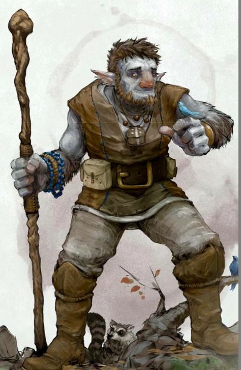 Firbolg Firbolg Druid, Dnd Races, The Elder Scrolls, Fantasy Races, Dungeons And Dragons Characters, Dnd Art, Fantasy Rpg, Character Creation, Dnd Characters