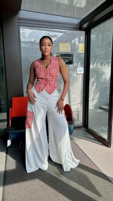 Ankara Palazzo Trouser And Top, Ankara Palazzo Pants And Top, Top And Trousers Outfit Ankara, 2piece Outfits Pants, Ankara Palazzo And Crop Top, Ankara Corset Top And Trouser, Two Piece Outfits Pants Classy, Two Piece Top And Skirt, Two Piece Outfits Pants