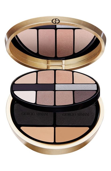 Holiday Makeup Palettes 2015 | POPSUGAR Beauty Holiday Eye Makeup, Holiday Palette, Giorgio Armani Makeup, Armani Makeup, Evening Eye Makeup, Eye Makeup Eyeshadow, Giorgio Armani Beauty, Matte Makeup, Nude Eyeshadow